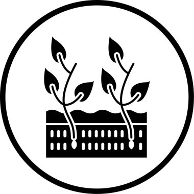 bitki simgesi vektör illüstrasyonu