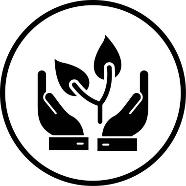 El simgesinin vektör illüstrasyonu