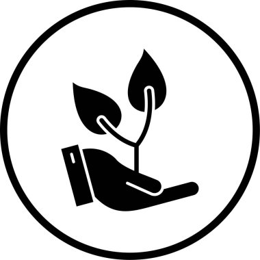 Ekoloji simgesinin vektör illüstrasyonu