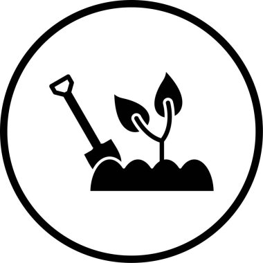 bitki simgesi vektör illüstrasyonu