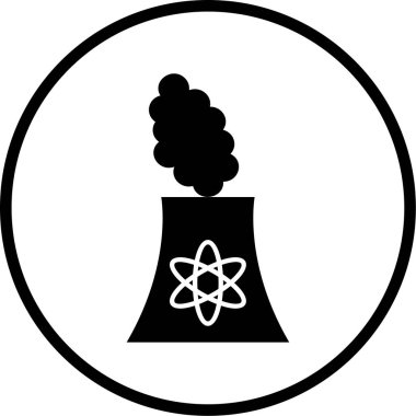 Nükleer simge vektör çizim