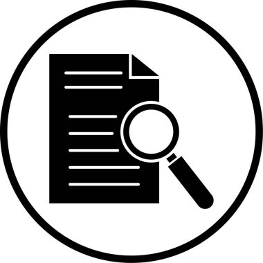 belge simgesi, vektör çizimi