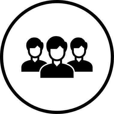 İnsan simgesinin vektör illüstrasyonu