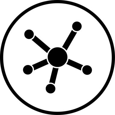 şebeke. Web simgesi basit illüstrasyon