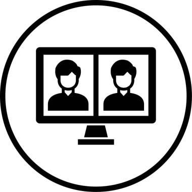 İnsan simgesinin vektör illüstrasyonu