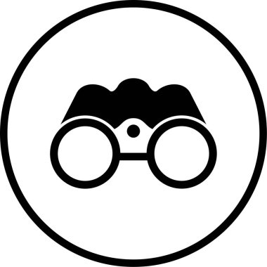 Dürbün. Web simgesi basit illüstrasyon