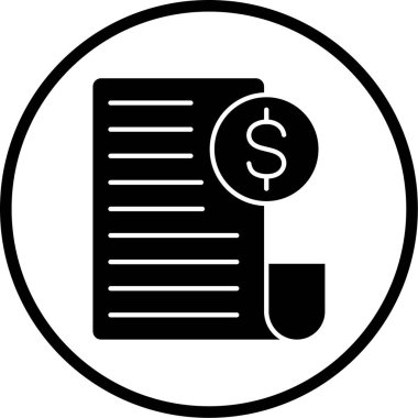 Belge. Web simgesi basit illüstrasyon