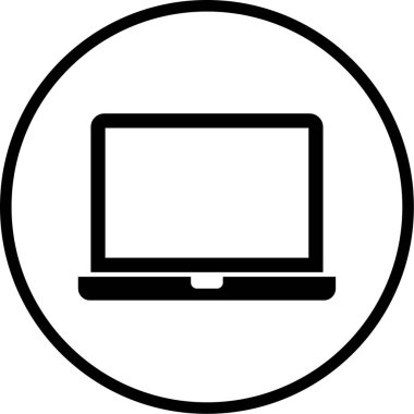 Bilgisayar. Web simgesi basit illüstrasyon