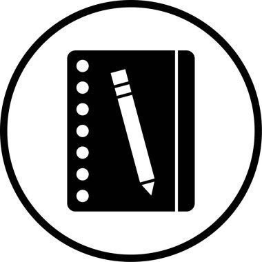 Kitap simgesinin vektör illüstrasyonu