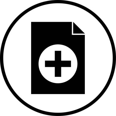 ekle. Web simgesi vektör illüstrasyonu