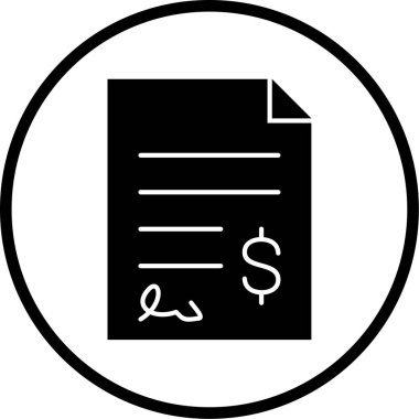 Belge. Web simgesi basit illüstrasyon