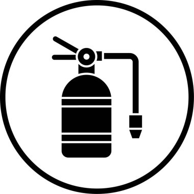 Bir ateş simgesinin vektör illüstrasyonu