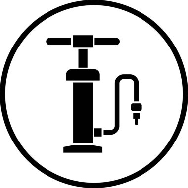 Bir su pompası simgesinin vektör illüstrasyonu
