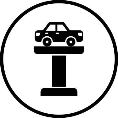 - Araba. Web simgesi basit illüstrasyon