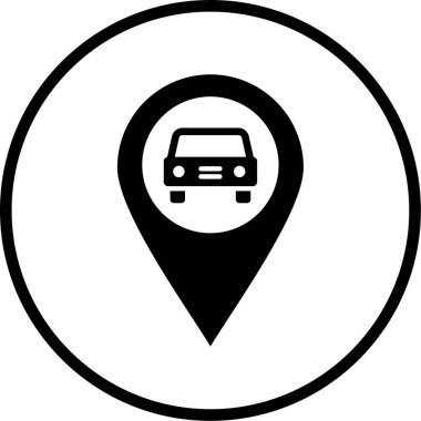 - Araba. Web simgesi basit illüstrasyon