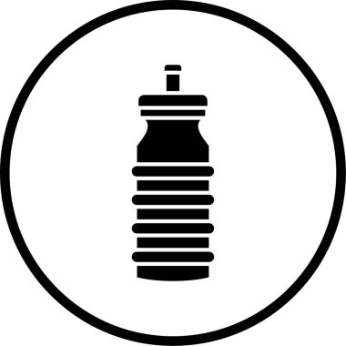 su şişesi simgesi, vektör illüstrasyonu