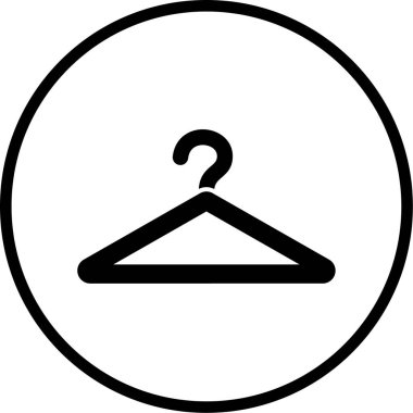 Askı. Web simgesi basit illüstrasyon