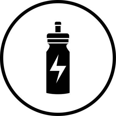 şişe vektör simgesi modern basit illüstrasyon