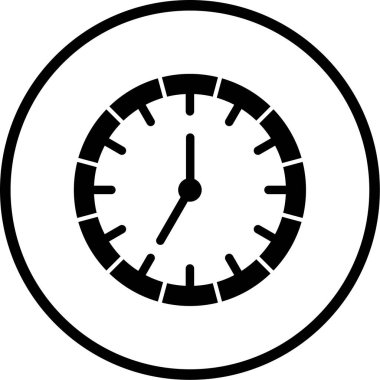 Saat. Web simgesi basit illüstrasyon