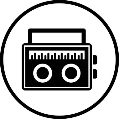 Müzik. Web simgesi basit illüstrasyon