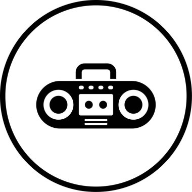 Müzik. Web simgesi basit illüstrasyon