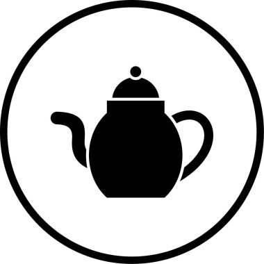 Çay çaydanlık kutsal kişilerin resmi, vektör çizim