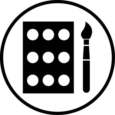 Kişisel ve ticari kullanım için resim simgesi. boyalar 