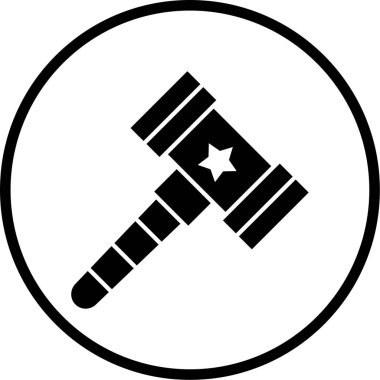 Çekiç modern simgesinin vektör illüstrasyonu