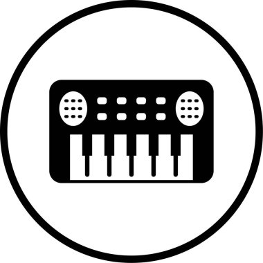 Müzik. Web simgesi basit illüstrasyon