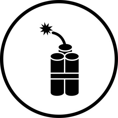 Bir ateş simgesinin vektör illüstrasyonu