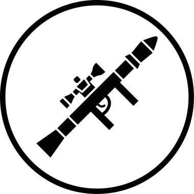 Kişisel ve ticari kullanım silahı için illüstrasyon simgesi