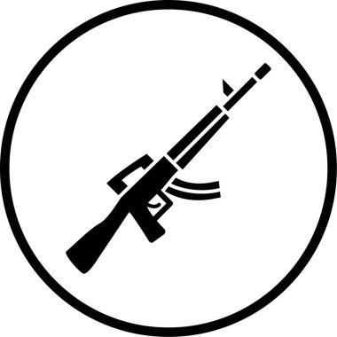 Kişisel ve ticari kullanım için resim simgesi. silah