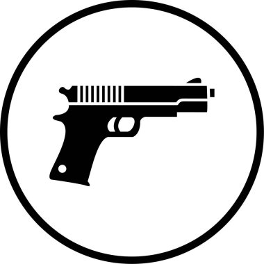 Kişisel ve ticari kullanım için silah illüstrasyon simgesi...