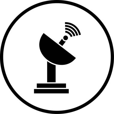 Uydu anteni. Web simgesi