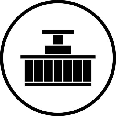 Bir gaz simgesinin vektör illüstrasyonu