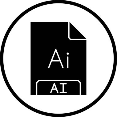 ai dosya biçimi simgesi, vektör çizimi