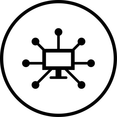 seo modern simgesinin vektör illüstrasyonu