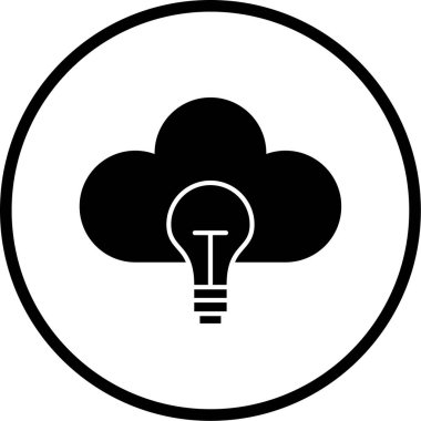 Bulut. Web simgesi basit tasarım