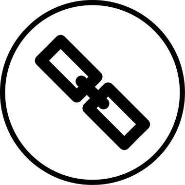 Bağlantı modern simgesinin vektör illüstrasyonu