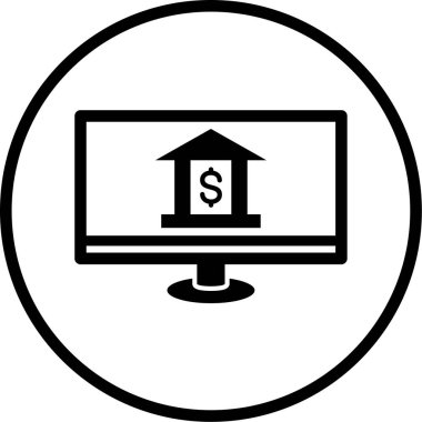 İş dünyasının vektör illüstrasyonu modern simge