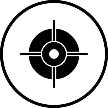 hedef simge, vektör illüstrasyonu
