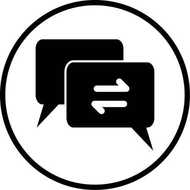 Sohbet balonları. Basit resimleme