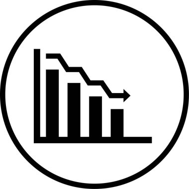 grafik modern simgesinin vektör illüstrasyonu
