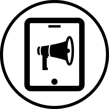 Tablet modern simgesinin vektör illüstrasyonu