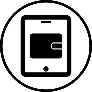 tablet simgesi, vektör illüstrasyonu