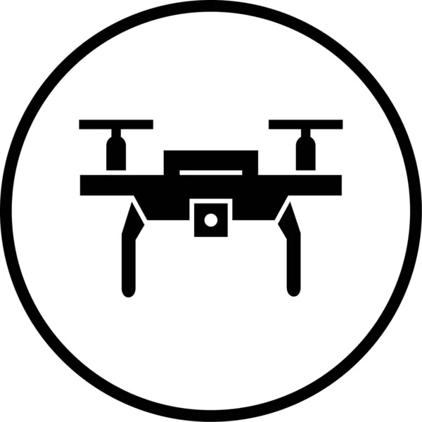 Vektor Illustration Eines Drohnen Symbols — Stockvektor
