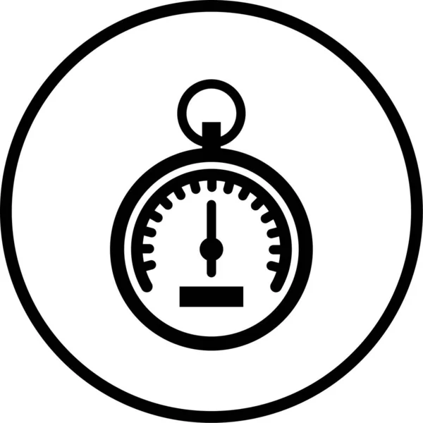 Stopwatch Web Icoon Eenvoudige Illustratie — Stockvector