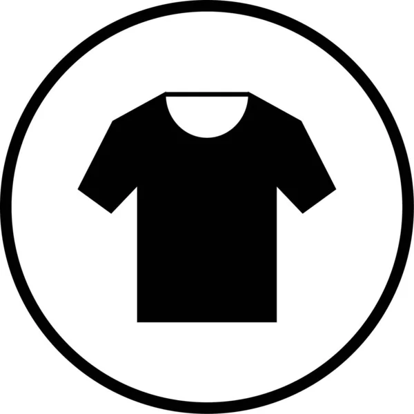 Icône Shirt Illustration Vectorielle Simple — Image vectorielle