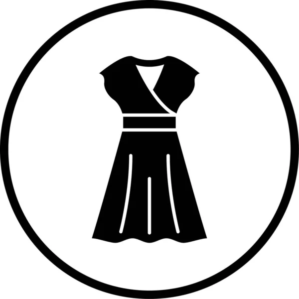 Vestito Icona Web Semplice Illustrazione — Vettoriale Stock