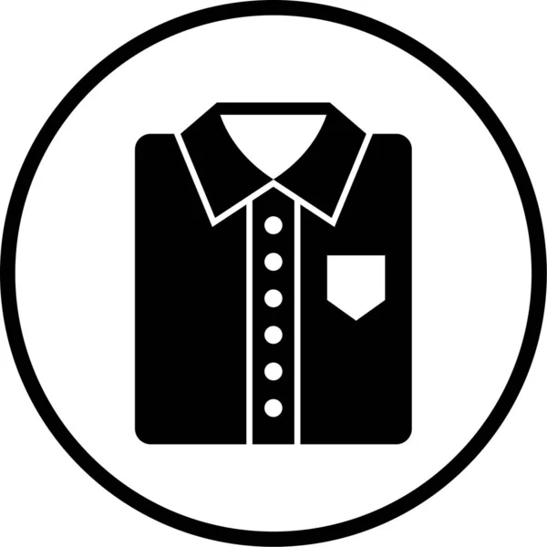 Ilustração Vetorial Ícone Camisa —  Vetores de Stock